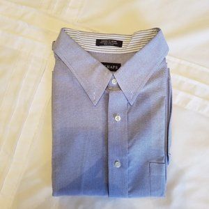 Chaps Oxford Dress Shirt - Blue - 18-18 1/2 36/37